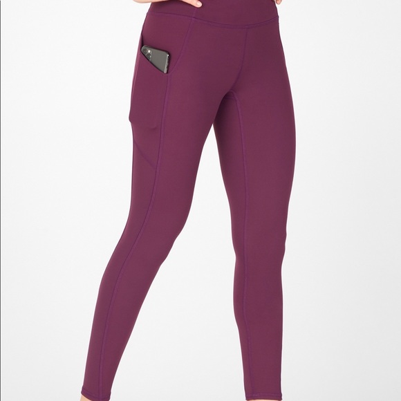 Fabletics Pants - Fabletics Oasis Tall Leggings in Dark Eggplant